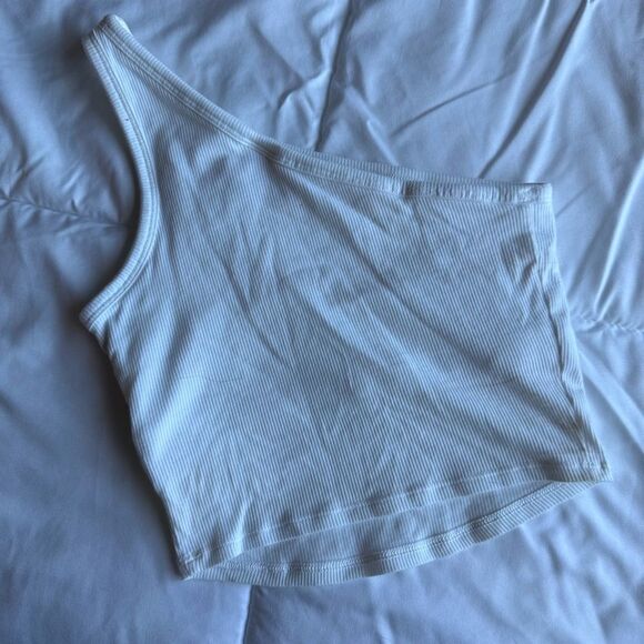 PINK Victoria's Secret White Ribbed Top, XXS - Picture 4 of 6